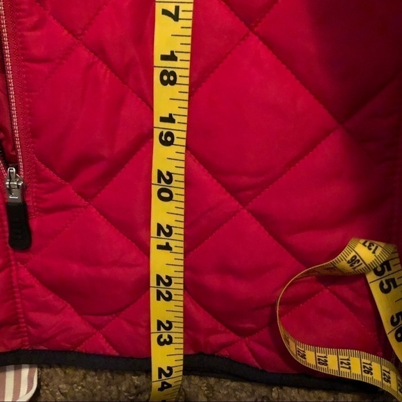 Lands End Quilted Red Jacket LP Large Petite Coat Women’s - Picture 10 of 11